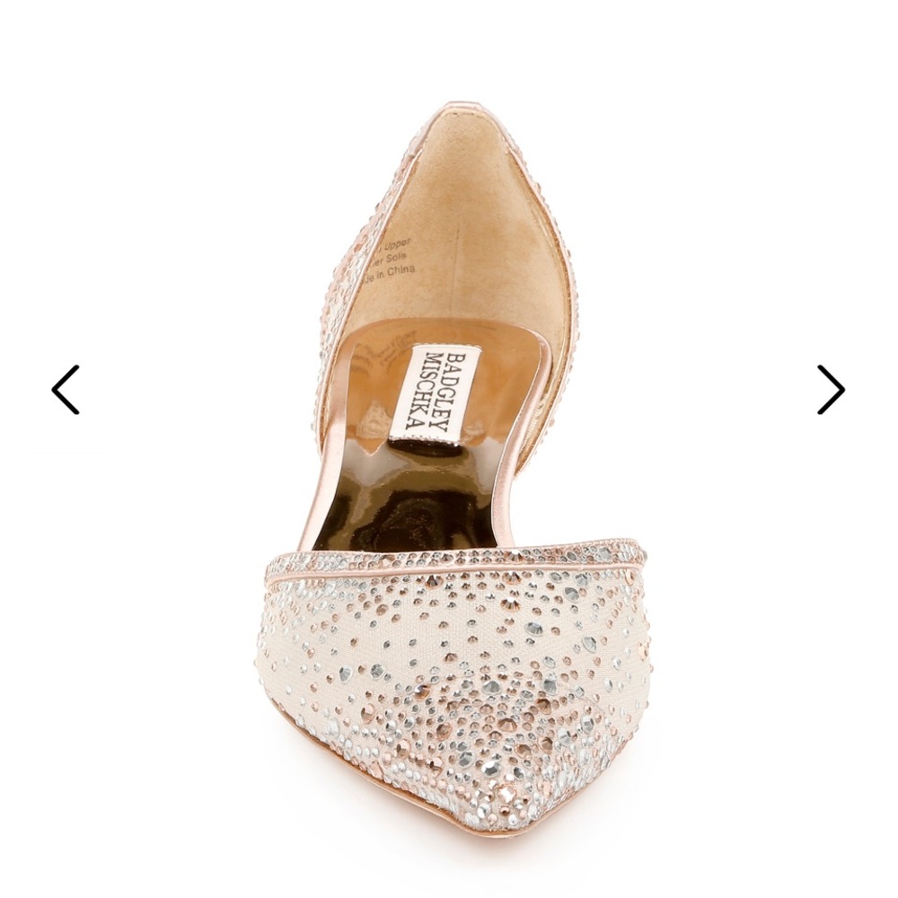 Badgley Mischka Rose Gold Madelyn Kitten Heel - Picture 5 of 8